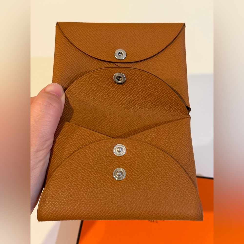BNIB Hermes Calvi Duo Gold Epsom - Picture 7 of 7